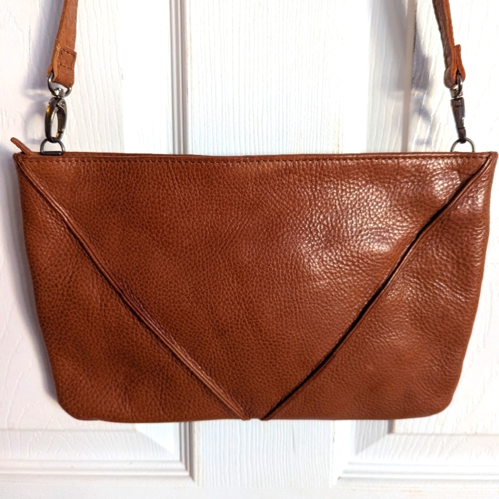 Elk Brown Leather Crossbody Bag